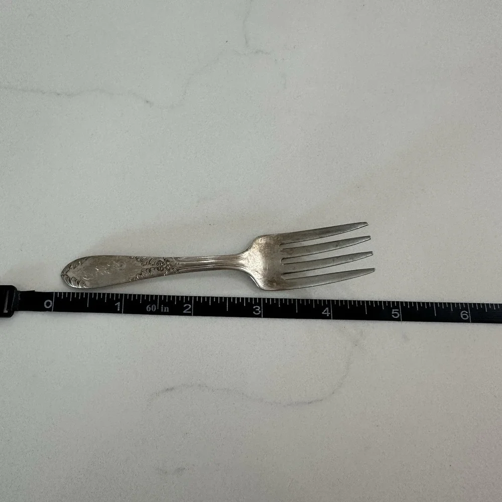 Misc‎ Silverplate Baby Fork & Butter Knife National Silver Plate Vernon Silver P